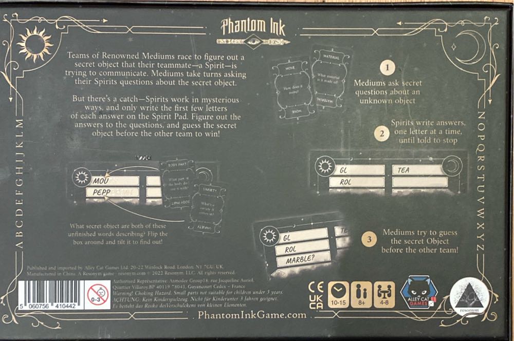 Phantom Ink  (4-8) board game collectible [Barcode 5060756410442] - Main Image 2