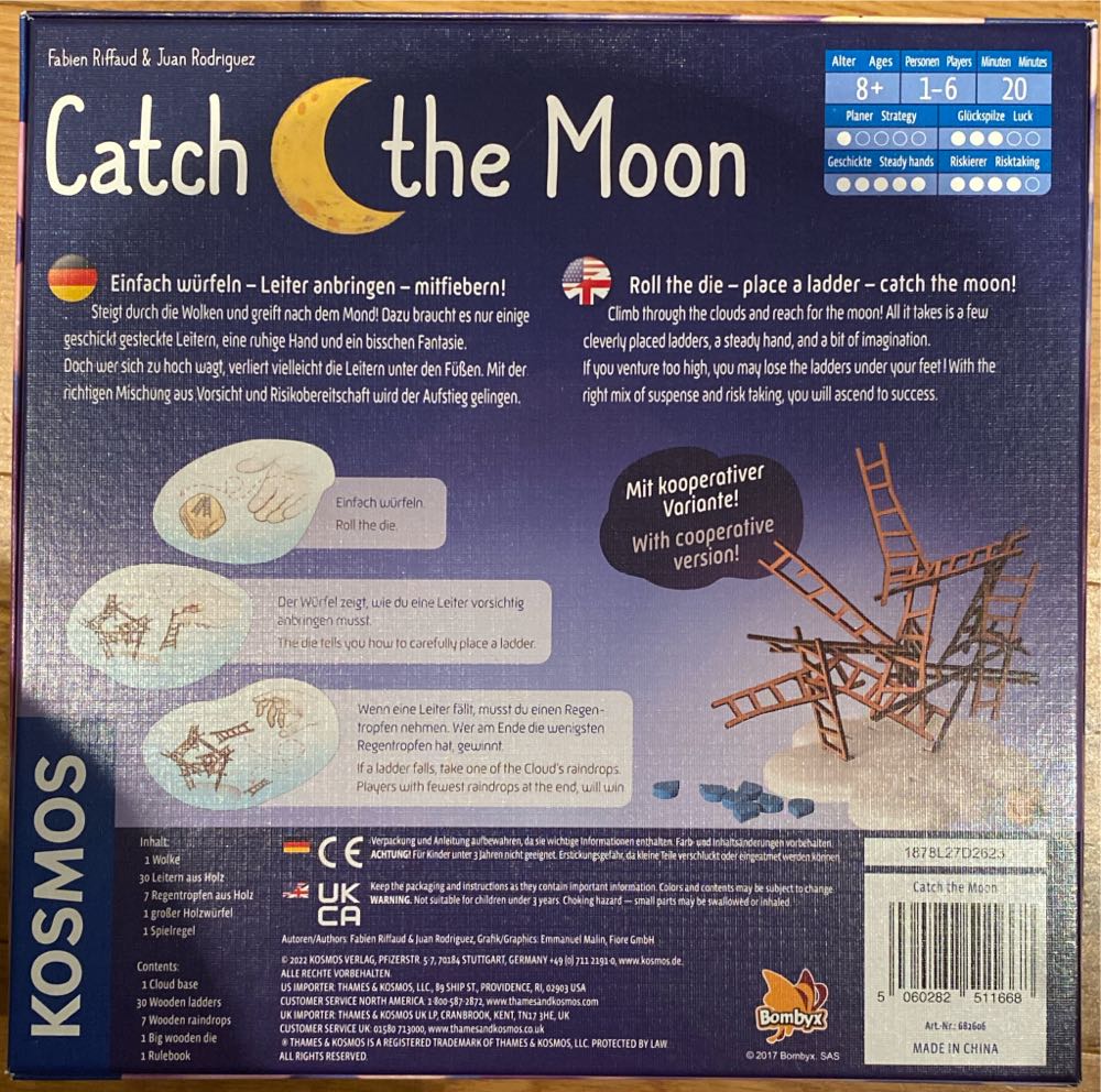 Catch The Moon  (1-6) board game collectible [Barcode 5060282511668] - Main Image 2