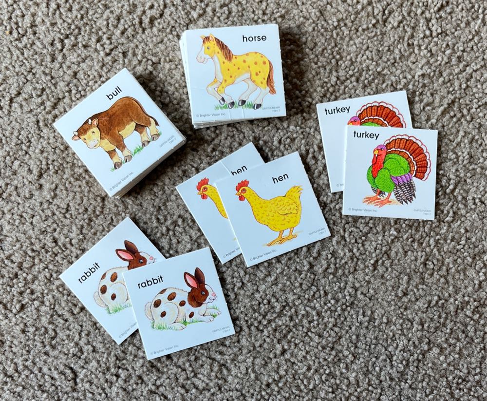 Memory: Farm Animal Memory Match  board game collectible - Main Image 1