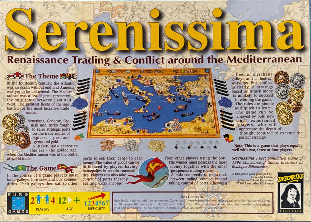 Serenissima  (2-4) board game collectible [Barcode 3289880002183] - Main Image 2