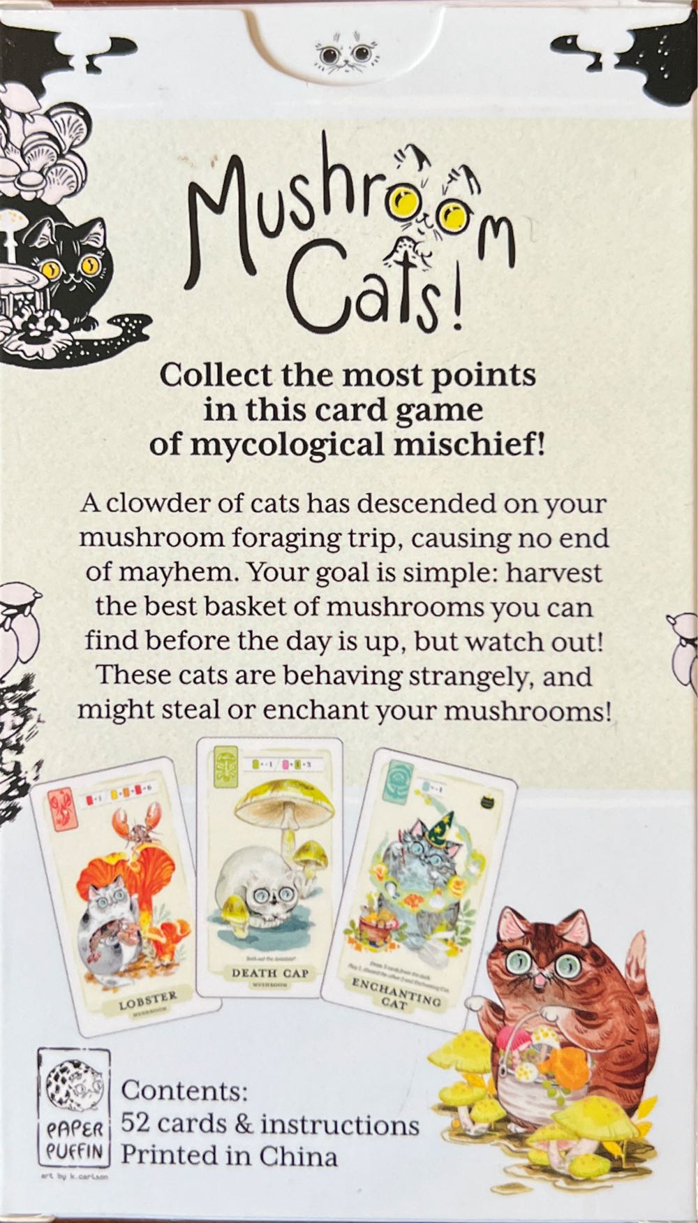 Mushroom Cats! Card Game  board game collectible [Barcode 197644593033] - Main Image 2