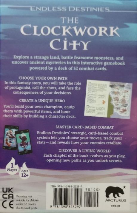 Endless Destinies: The Clockwork City  (1) board game collectible [Barcode 9781398823297] - Main Image 2