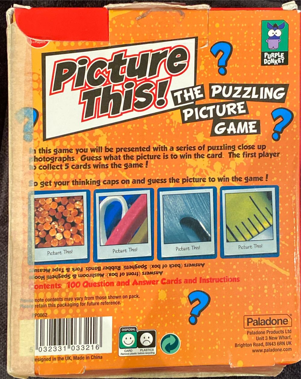 Picture This!  (3+) board game collectible [Barcode 5032331033216] - Main Image 2