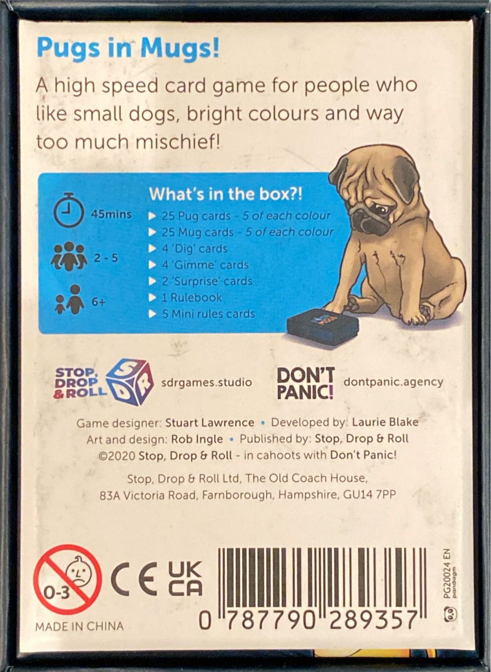 Pugs In Mugs  (2-5) board game collectible [Barcode 787790289357] - Main Image 2