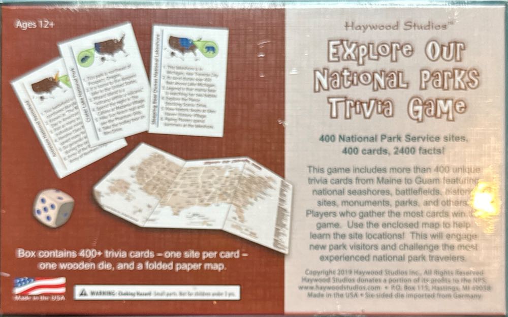 Explore Our National Parks Trivia Game  board game collectible [Barcode 808874601022] - Main Image 2