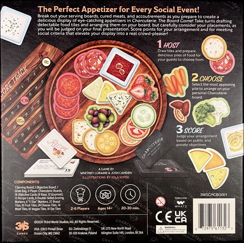 Charcuterie  (2-6) board game collectible [Barcode 672975611323] - Main Image 2