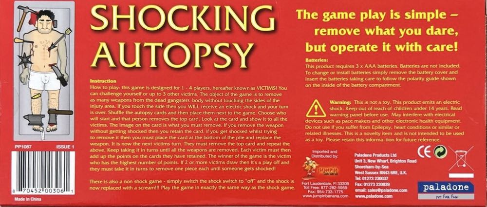 Shocking Autopsy  board game collectible - Main Image 2