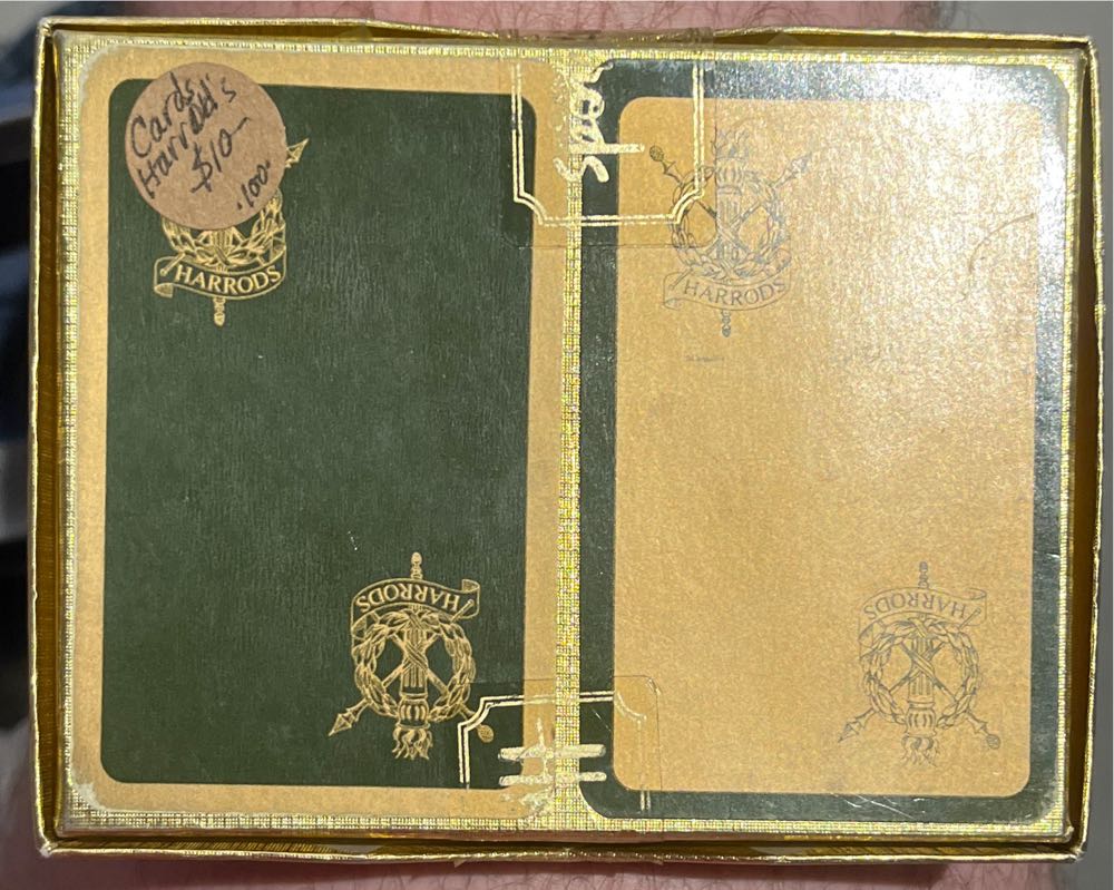 Harrods Knightbridge Playing Cards Green  board game collectible - Main Image 2