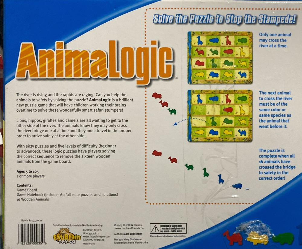 Animalogic   (1+) board game collectible [Barcode 182129000359] - Main Image 2