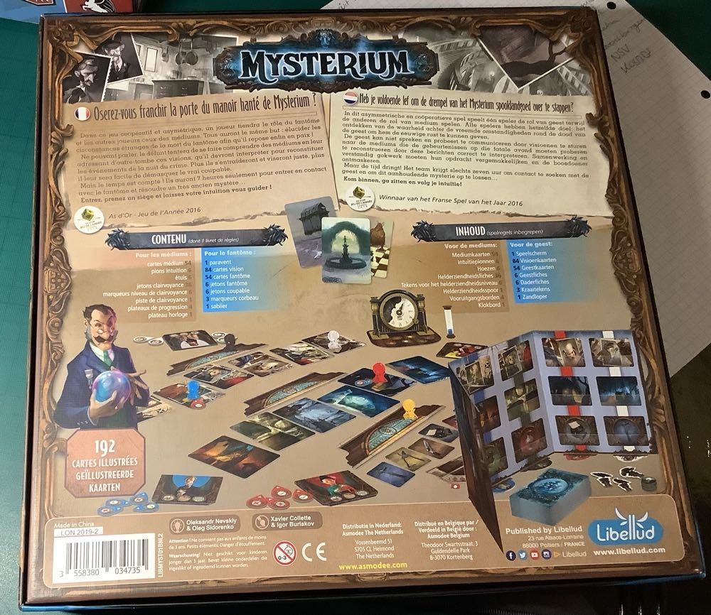 Mysterium  (2-7) board game collectible [Barcode 3558380034735] - Main Image 2