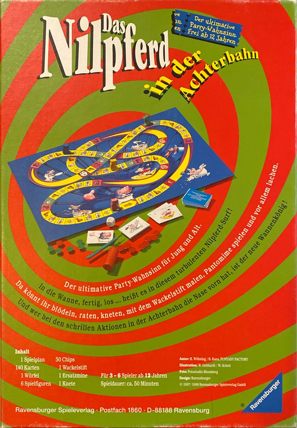 Das Nilpferd In Der Achterbahn  (3-6) board game collectible [Barcode 4005556273386] - Main Image 2