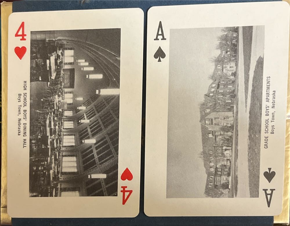 Boys Town Souvenir Playing Cards Blue/gold  board game collectible - Main Image 4