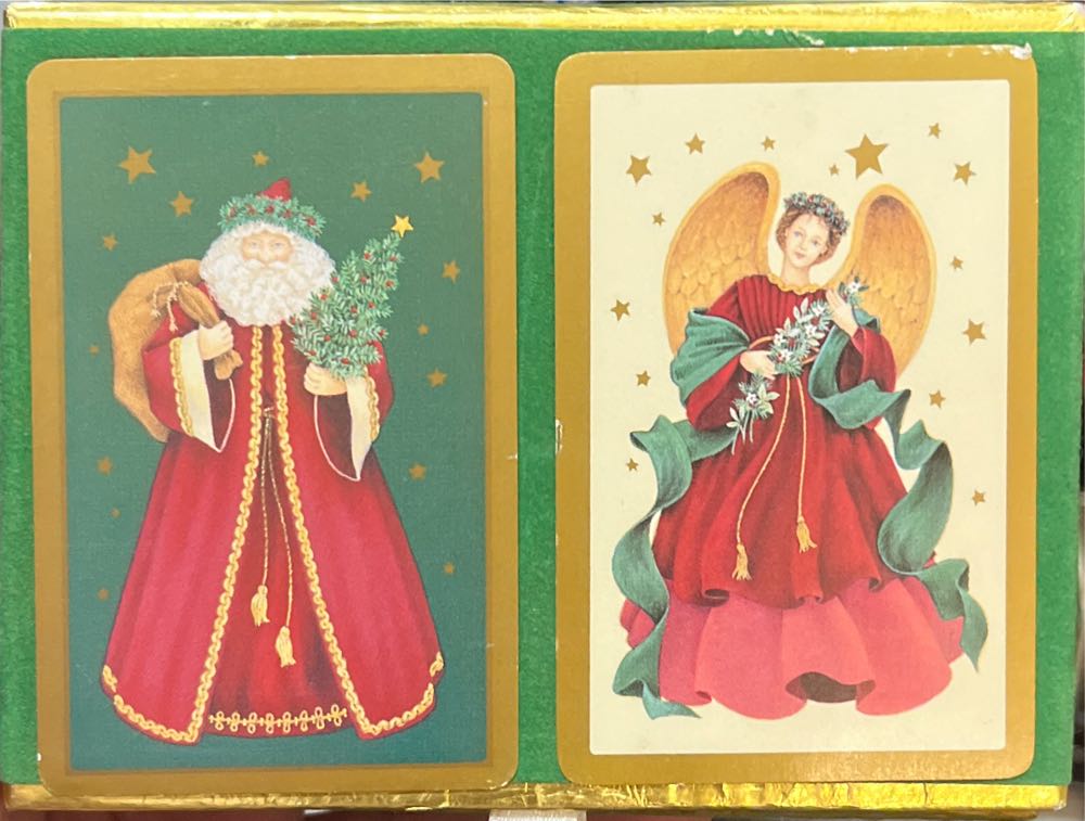 Congress Christmas Angel St. Nick  Green/gold Made I. Spain  board game collectible - Main Image 3