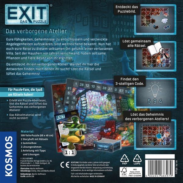 Exit® Das Puzzle: Das Verborgene Atelier  board game collectible [Barcode 4002051683979] - Main Image 2