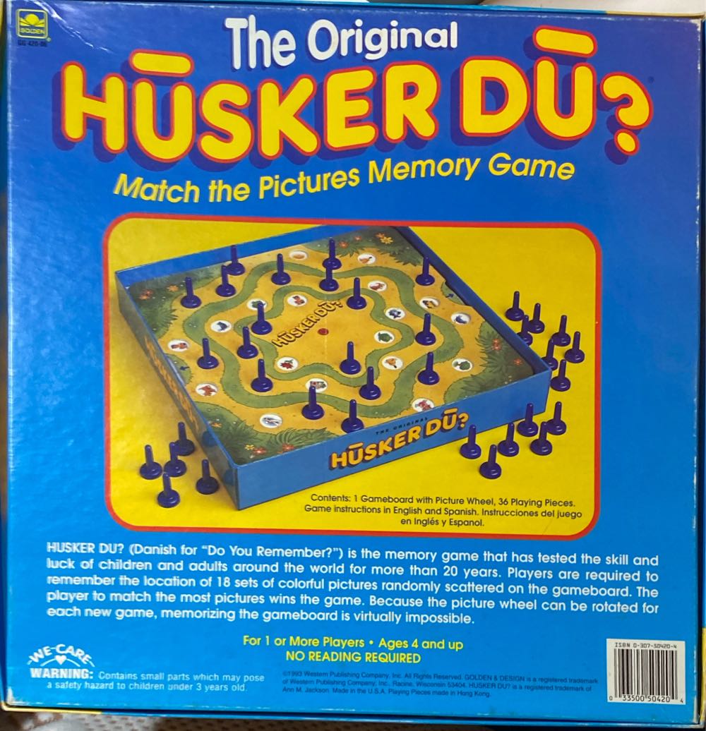The Original Husker Du? Parker Brothers Gf Health  board game collectible [Barcode 033500504204] - Main Image 2