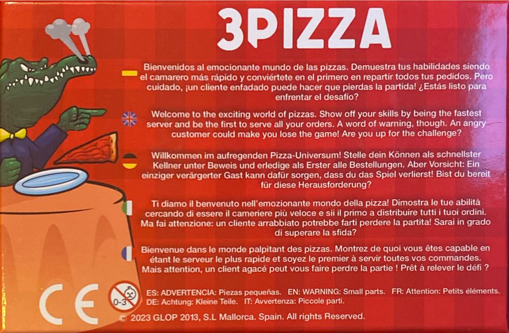 3Pizza  (2-6) board game collectible - Main Image 2