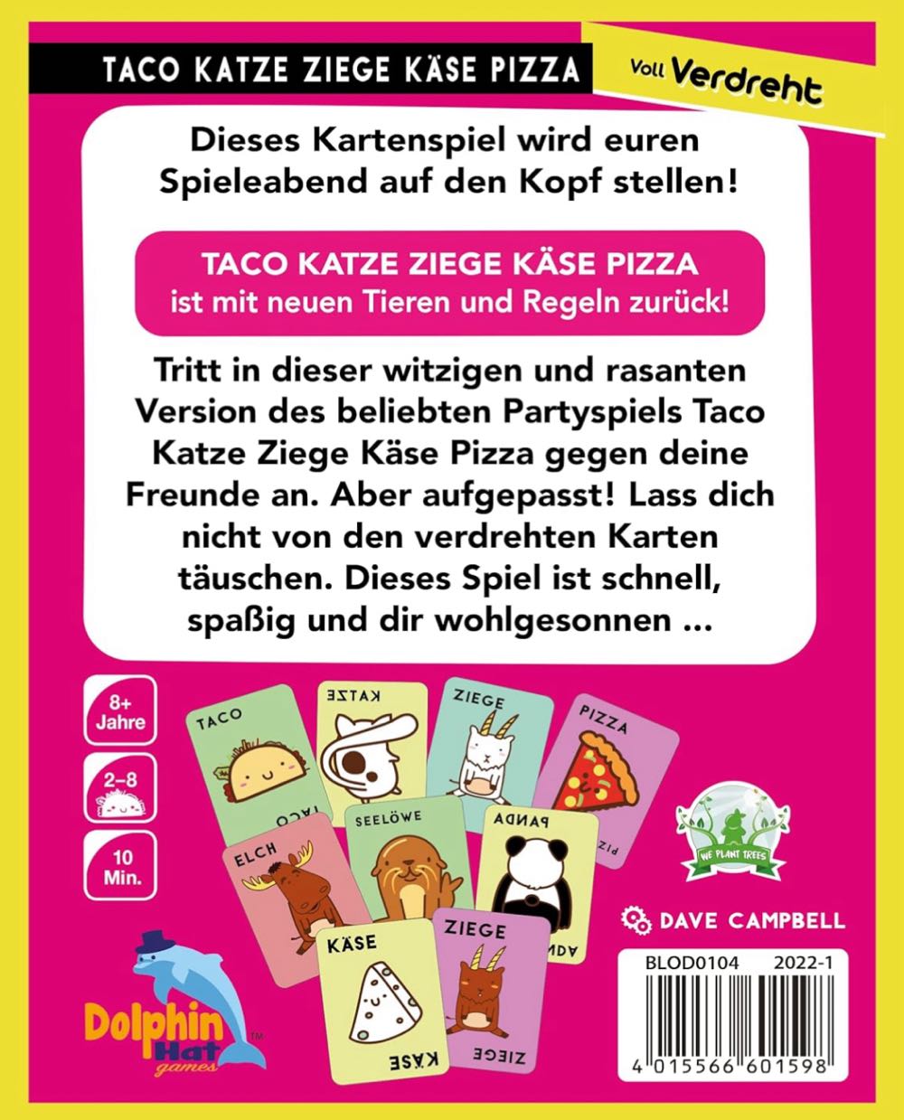 Taco Katze Ziege Käse Pizza: Voll Verdreht  (2-8) board game collectible [Barcode 4015566604384] - Main Image 2