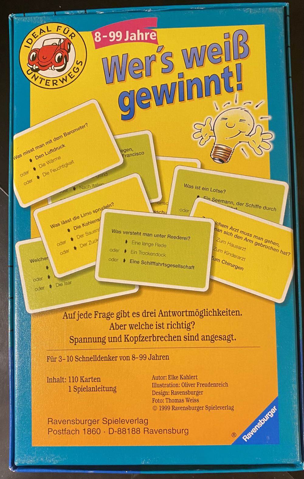 Wer’s weiß gewinnt!  (3-10) board game collectible [Barcode 4005556230969] - Main Image 2