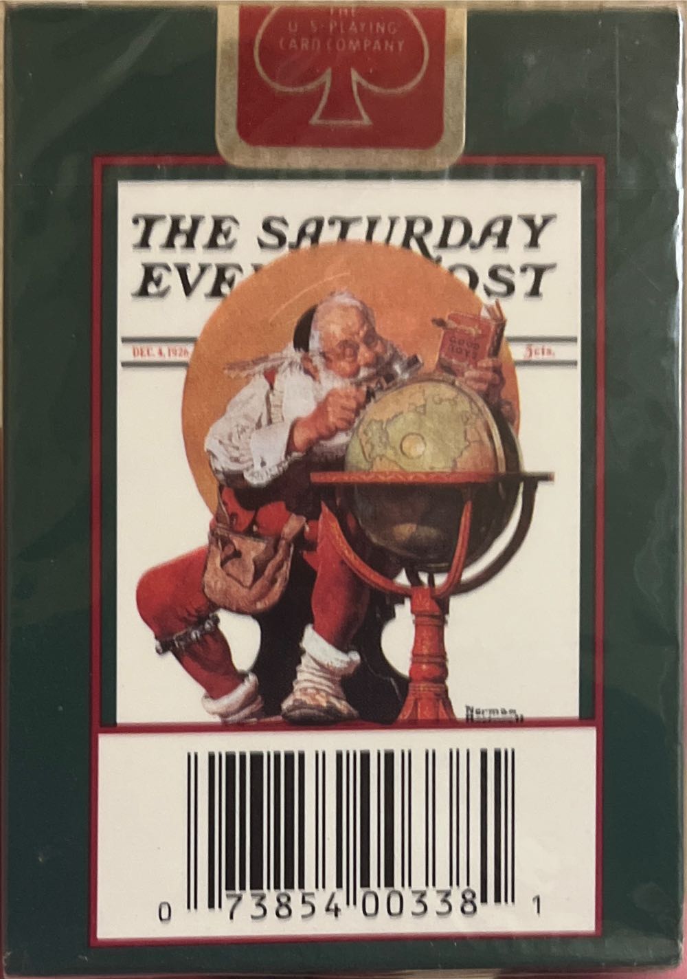 Norman Rockwell Green The Saturday Evening Post Christmas Red Stamp Sealed In Plastic  board game collectible - Main Image 2