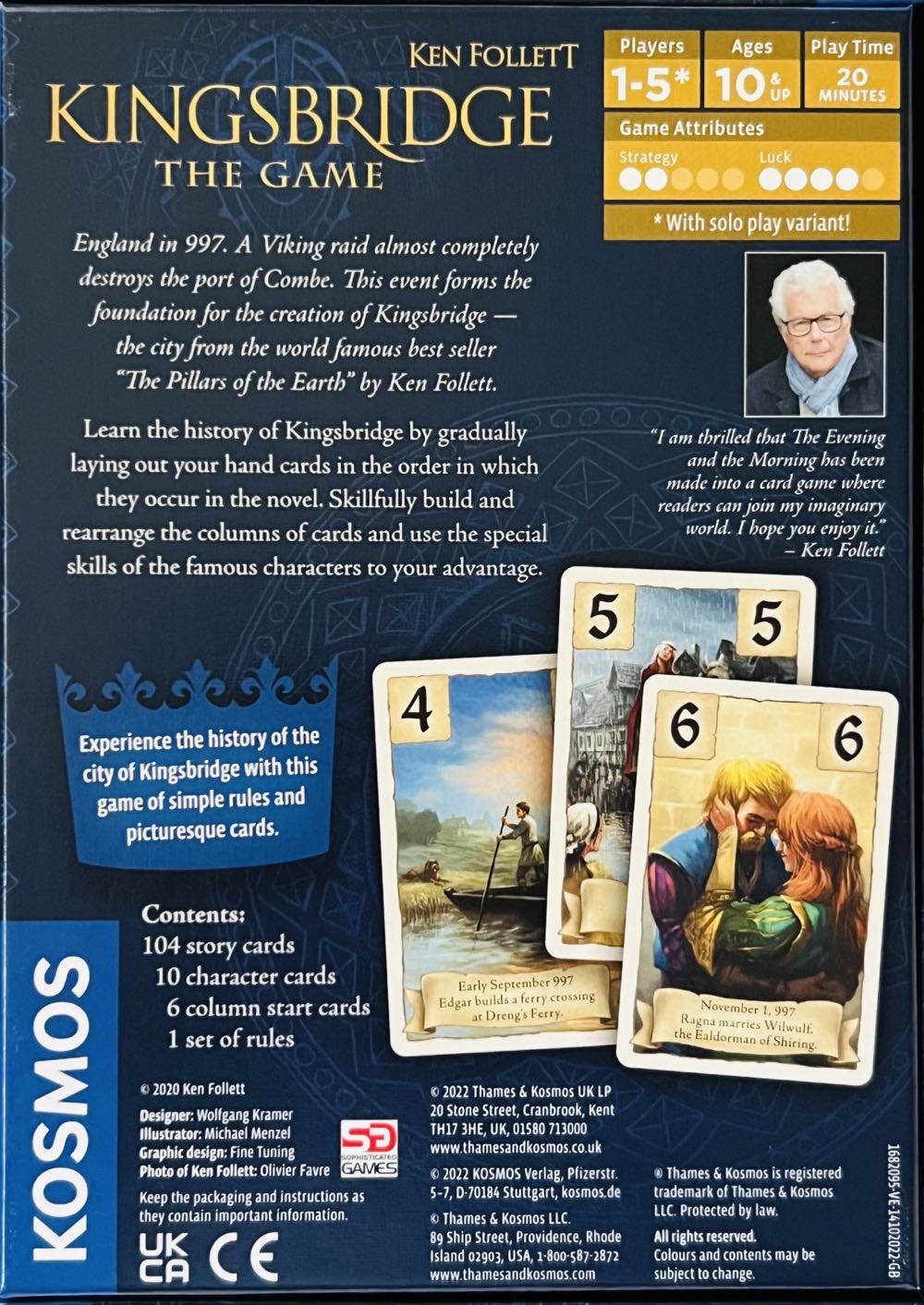 Kingsbridge: The Game  (1-5) board game collectible [Barcode 5060282511415] - Main Image 2