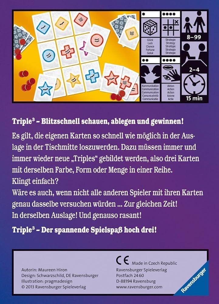 Triple 3  (2-4) board game collectible [Barcode 4005556271054] - Main Image 2