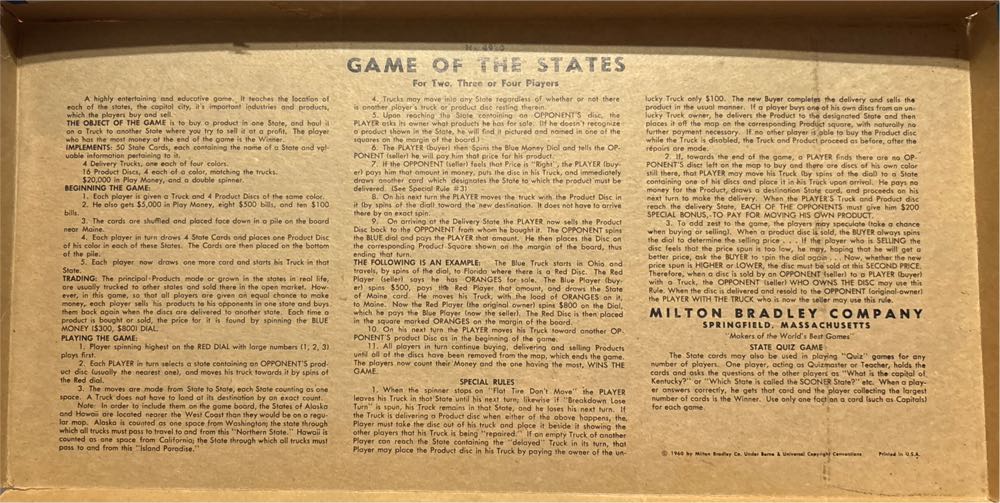 Game Of The States  (2-4) board game collectible [Barcode 653569105312] - Main Image 4