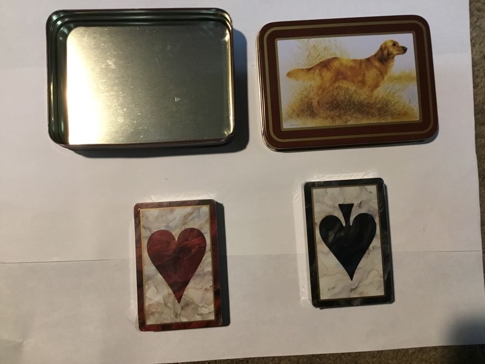 Golden Retriever Tin Can Playing Cards  board game collectible - Main Image 2