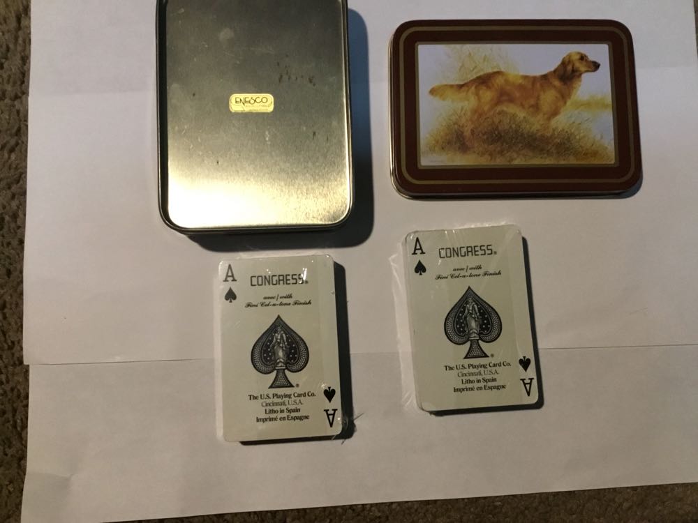 Golden Retriever Tin Can Playing Cards  board game collectible - Main Image 3