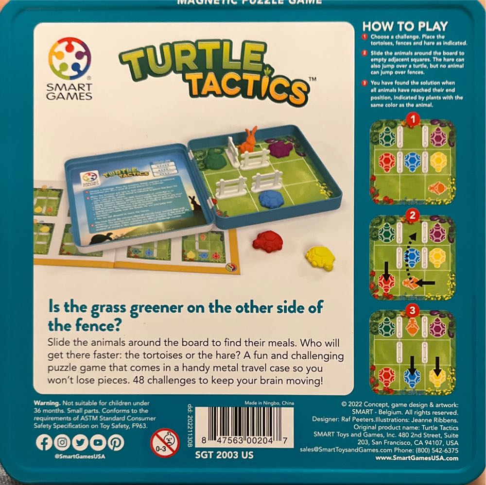 Turtle Tactics  (1) board game collectible [Barcode 847563002047] - Main Image 2