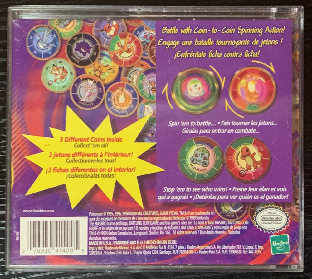 Pokémon Battling Coin Game  (2) board game collectible [Barcode 076930414095] - Main Image 2