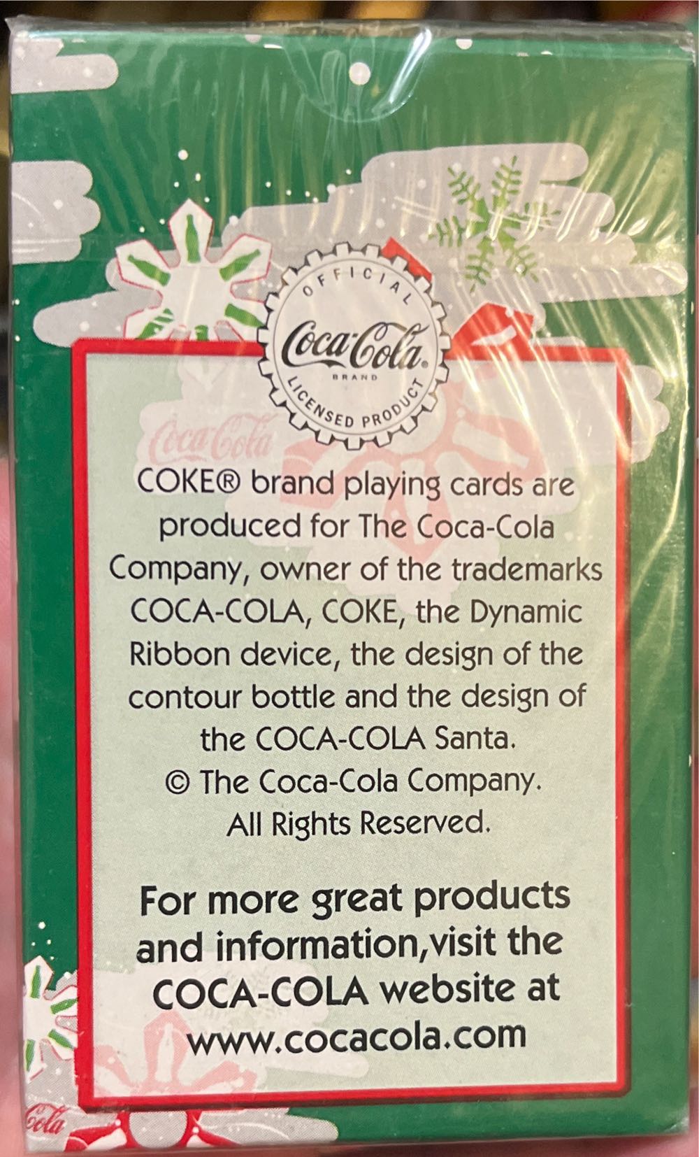 Coca Cola Green. Santa With Bottle  board game collectible - Main Image 2