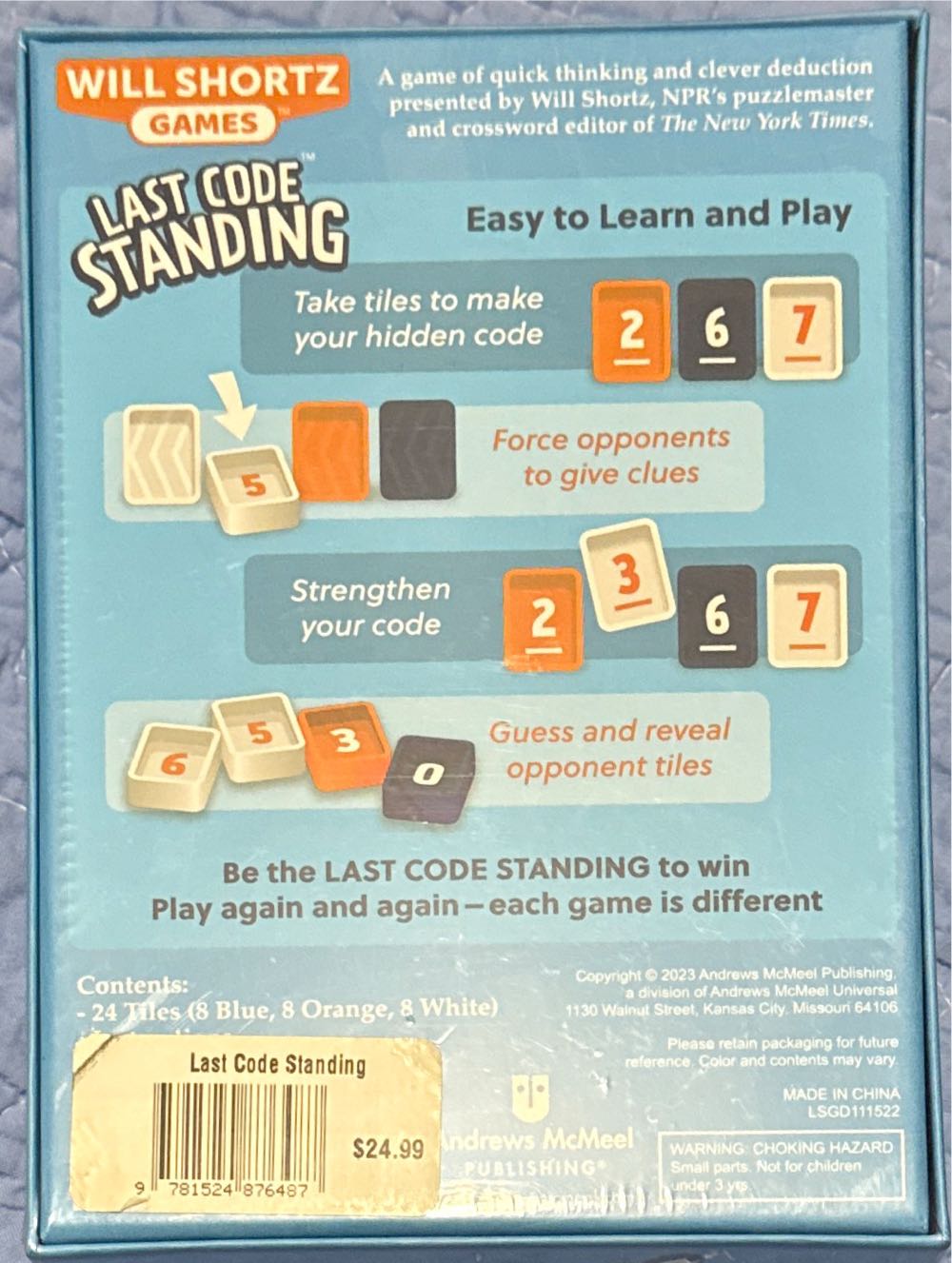 Last Code Standing  (2-4) board game collectible [Barcode 9781524876487] - Main Image 3