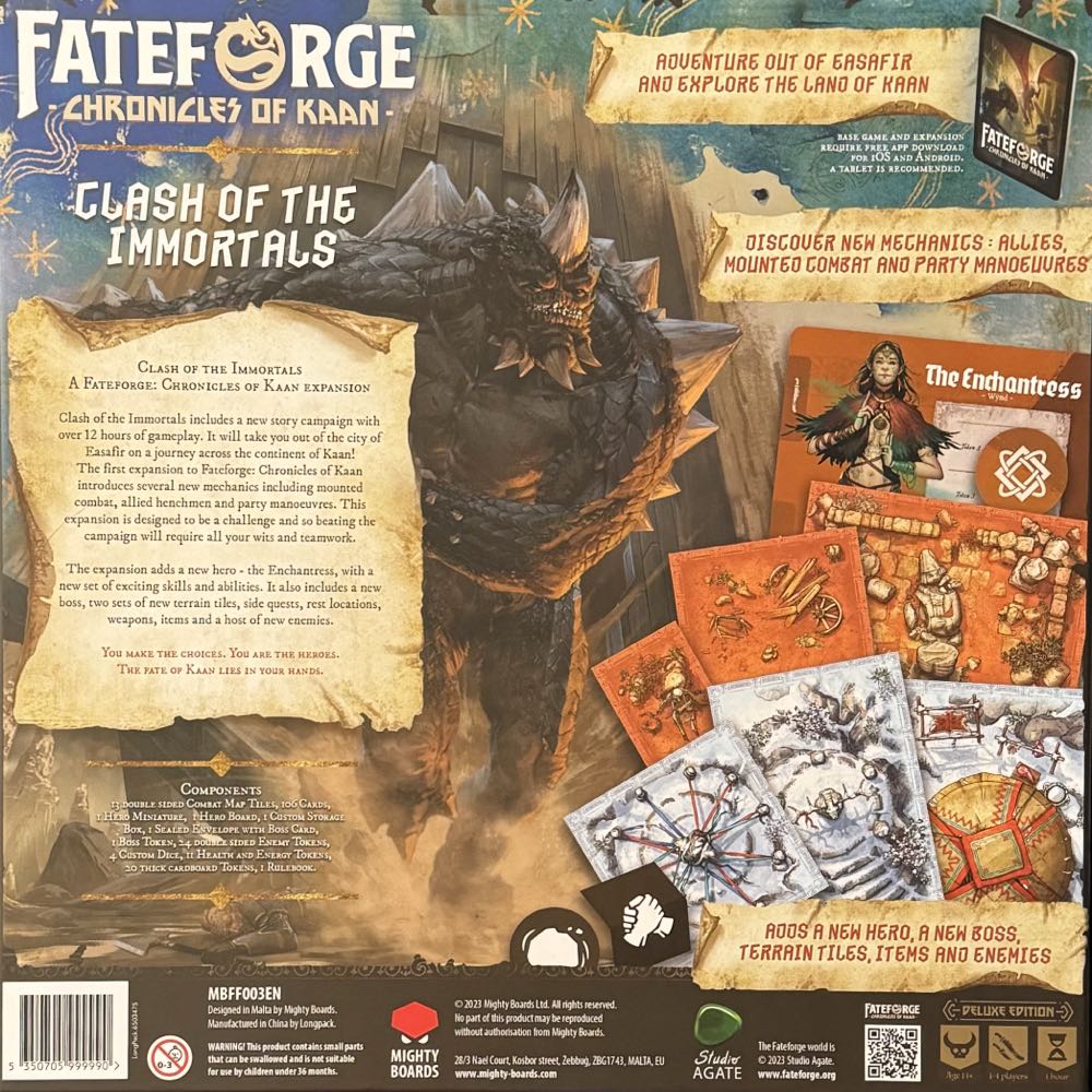 Fateforge Chronicles of Kaan: Clash of the Immortals  (1-4) board game collectible [Barcode 5350705999990] - Main Image 2