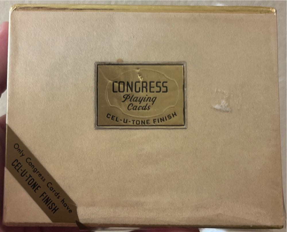 Congress Grand Canyon Gold Trim 2 Deck Box  board game collectible - Main Image 2