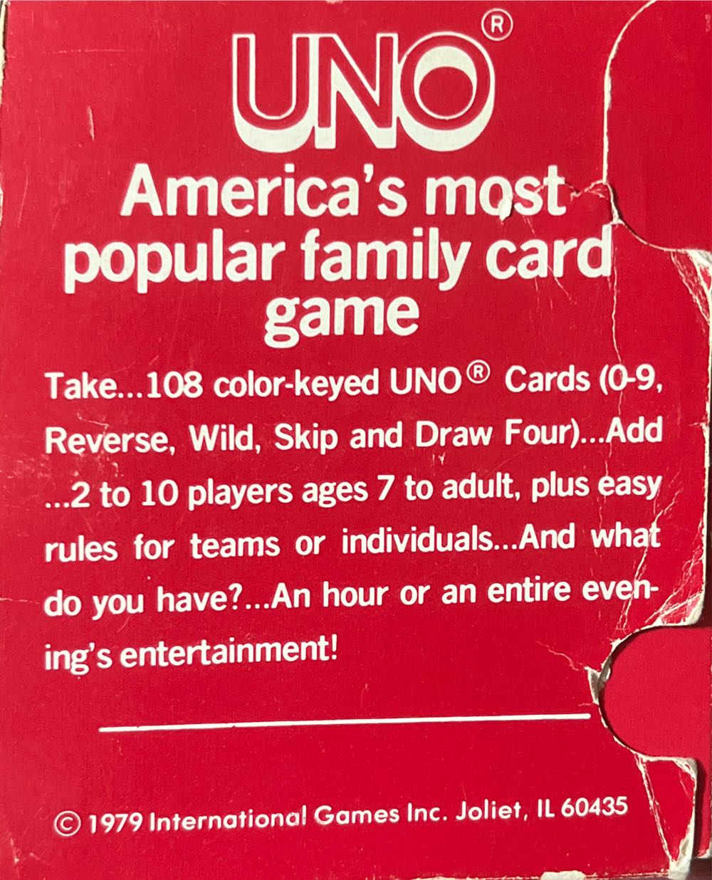 Uno 1979  board game collectible - Main Image 4