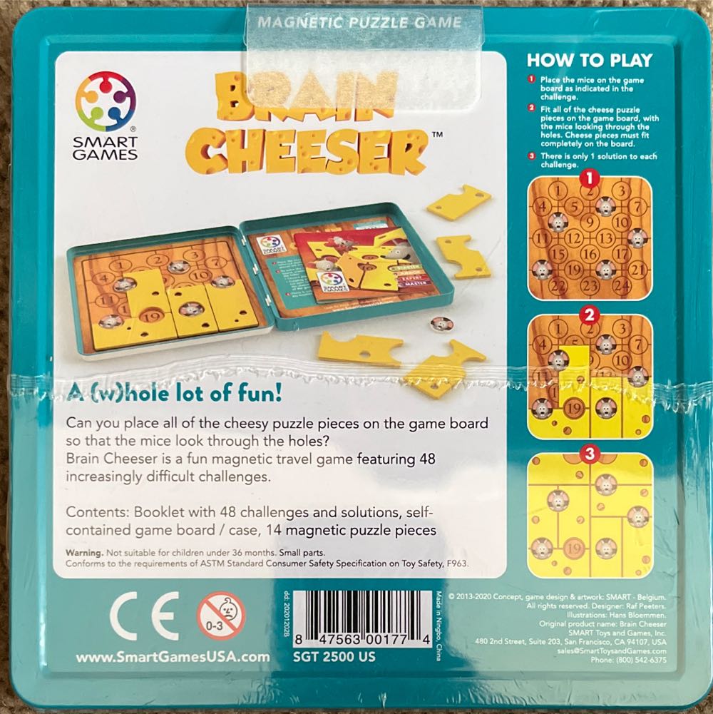 Brain Cheeser  (1) board game collectible [Barcode 847563001774] - Main Image 2