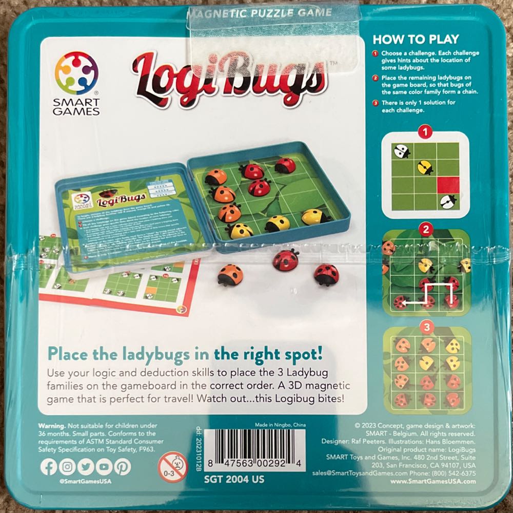 Logi Bugs  (1) board game collectible [Barcode 847563002924] - Main Image 3