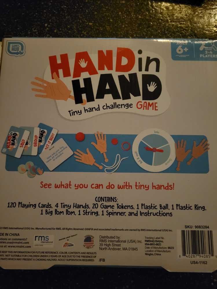 Hand in Hand  board game collectible [Barcode 840287940855] - Main Image 2