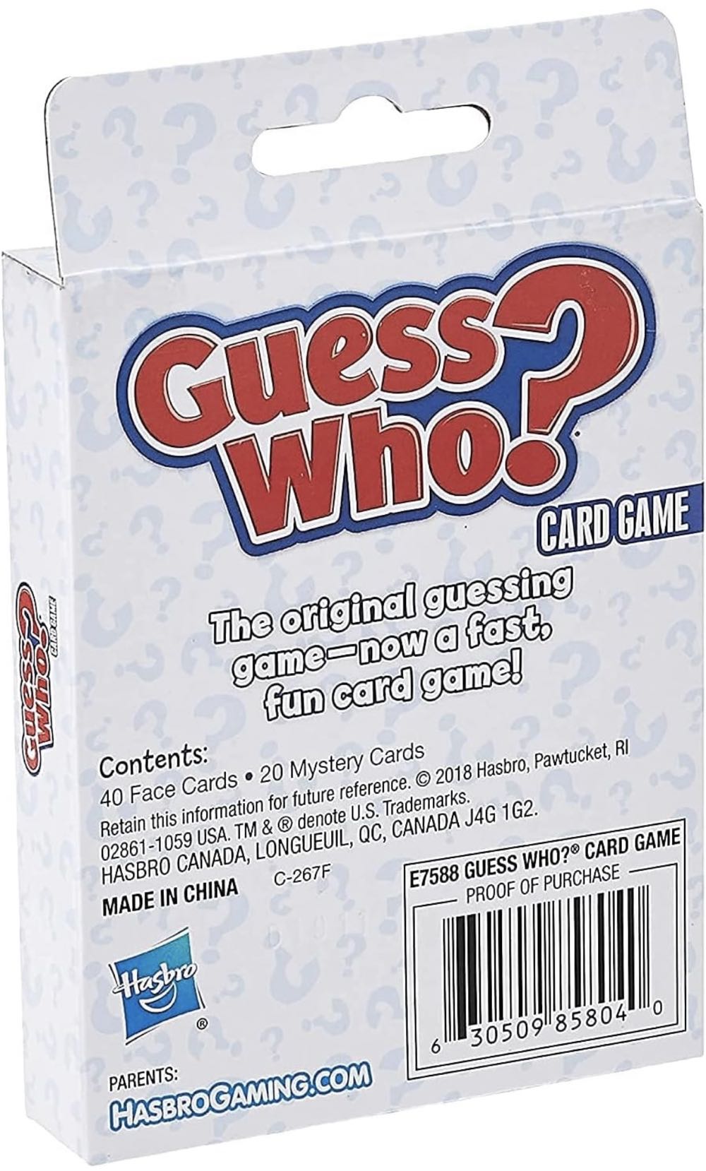 Guess Who? Card Game  (2) board game collectible [Barcode 630509895328] - Main Image 2