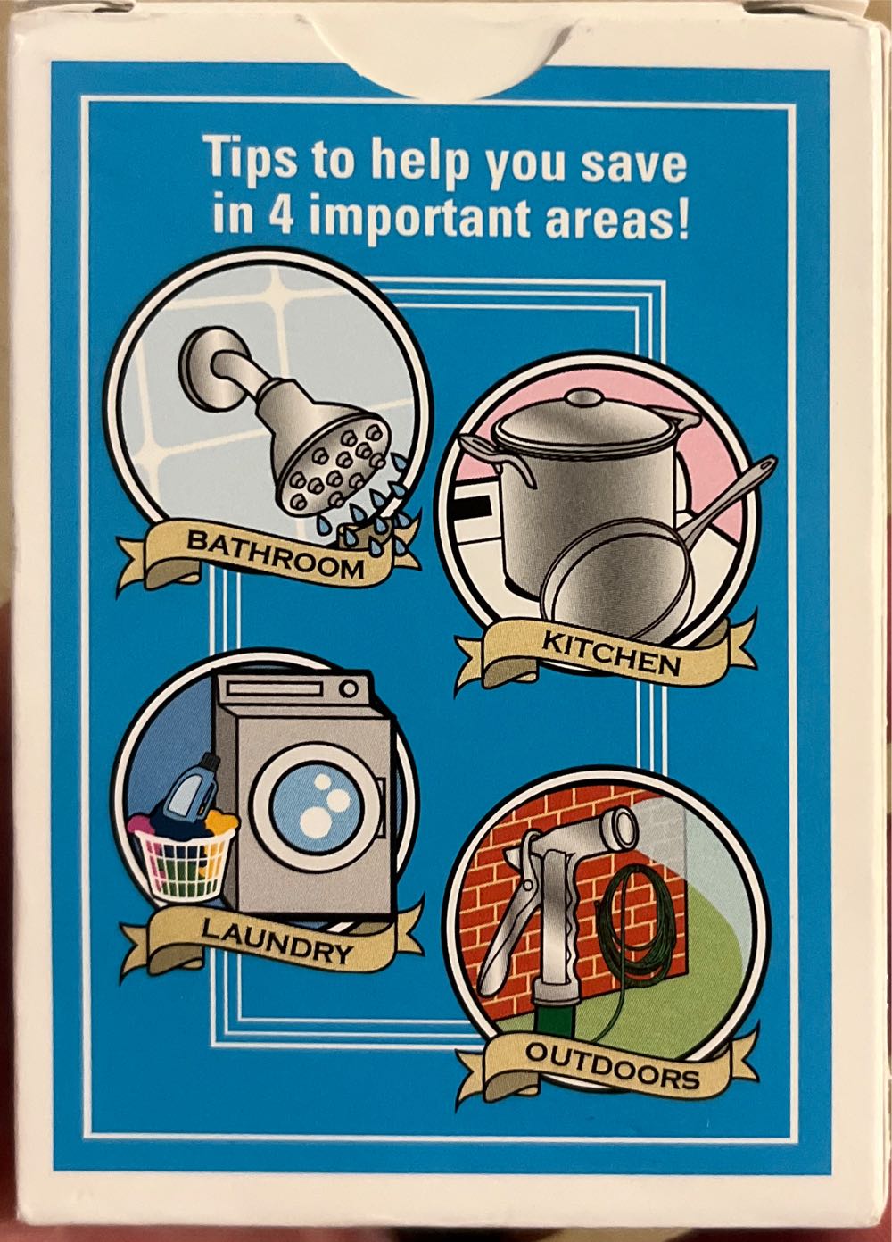 Water Saving Playing Cards Blue  board game collectible - Main Image 2