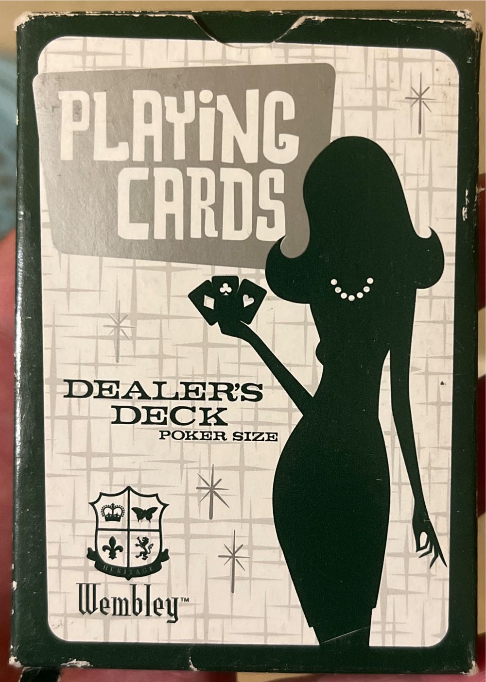 Wenbley Dealers Deck Poker Size Green  board game collectible - Main Image 2