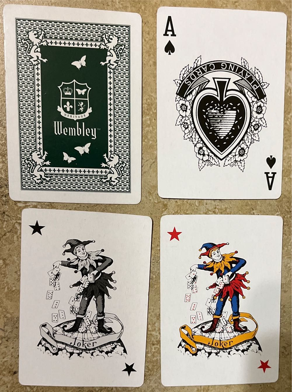 Wenbley Dealers Deck Poker Size Green  board game collectible - Main Image 3