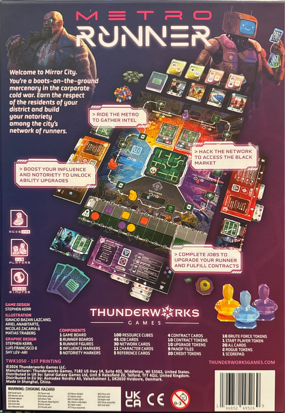 Metrorunner  (1-5) board game collectible [Barcode 196852495269] - Main Image 2