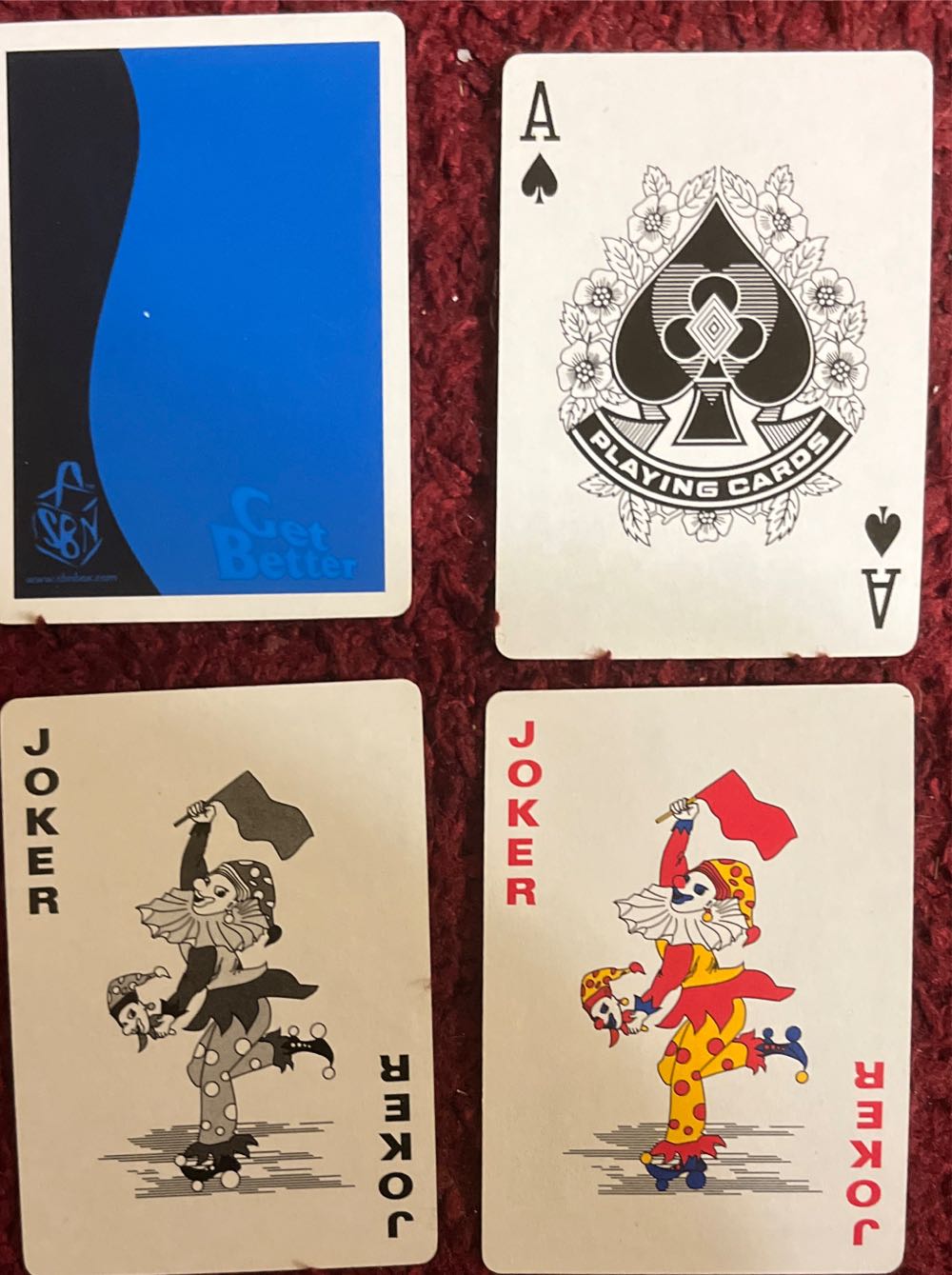 Get Better Playint Cards Blue  board game collectible - Main Image 2