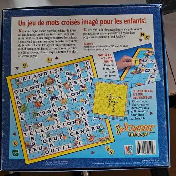 Scrabble Pour Les Jeunes  board game collectible [Barcode 032244040405] - Main Image 2