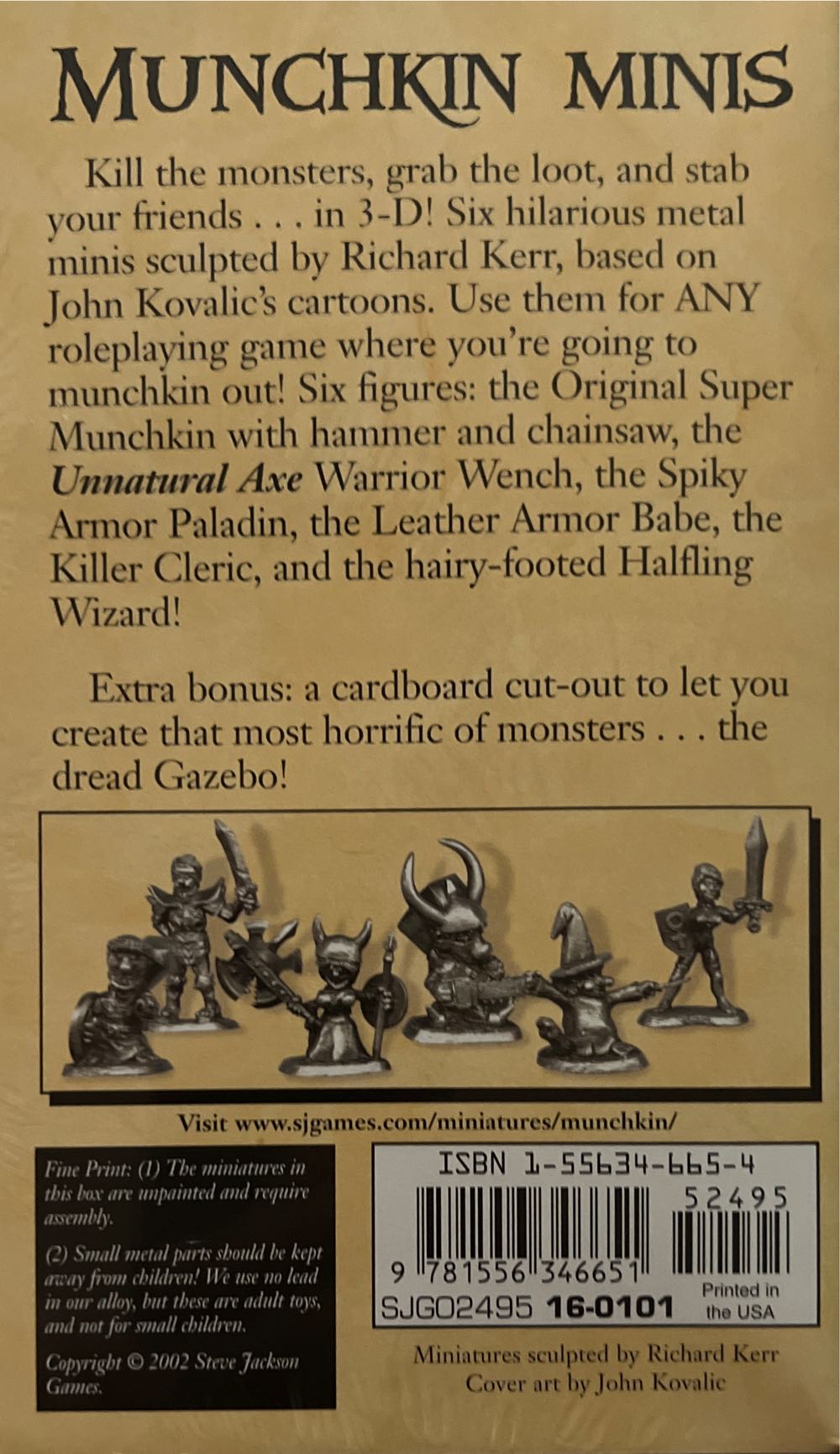 Munchkin MINIs Six 28mm Metal Miniatures For Use With Any Roleplaying  board game collectible [Barcode 9781556346651] - Main Image 3
