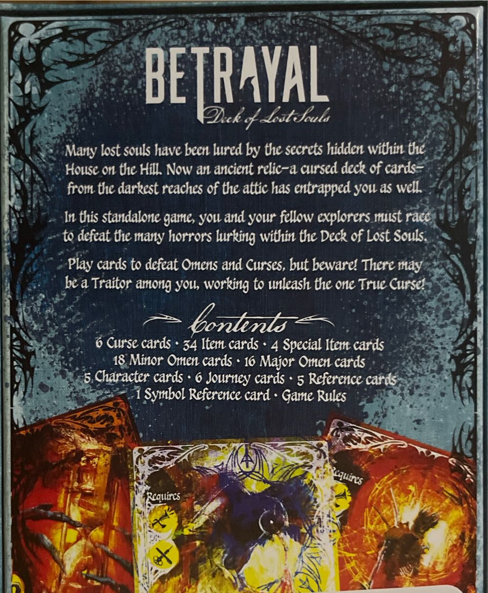 Betrayal Deck Of Lost Souls  (3-5) board game collectible [Barcode 5010996232298] - Main Image 2