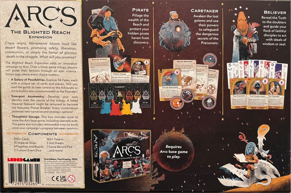 Arcs: The Blighted Reach  board game collectible [Barcode 672975032654] - Main Image 2