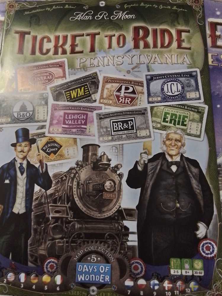 Ticket To Ride: Pennsylvania   (2-5) board game collectible - Main Image 2
