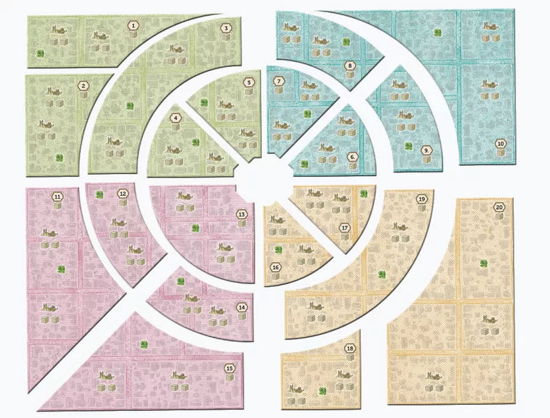 Squaring Circleville  (1 2 3 4) board game collectible [Barcode 8595680301957] - Main Image 4